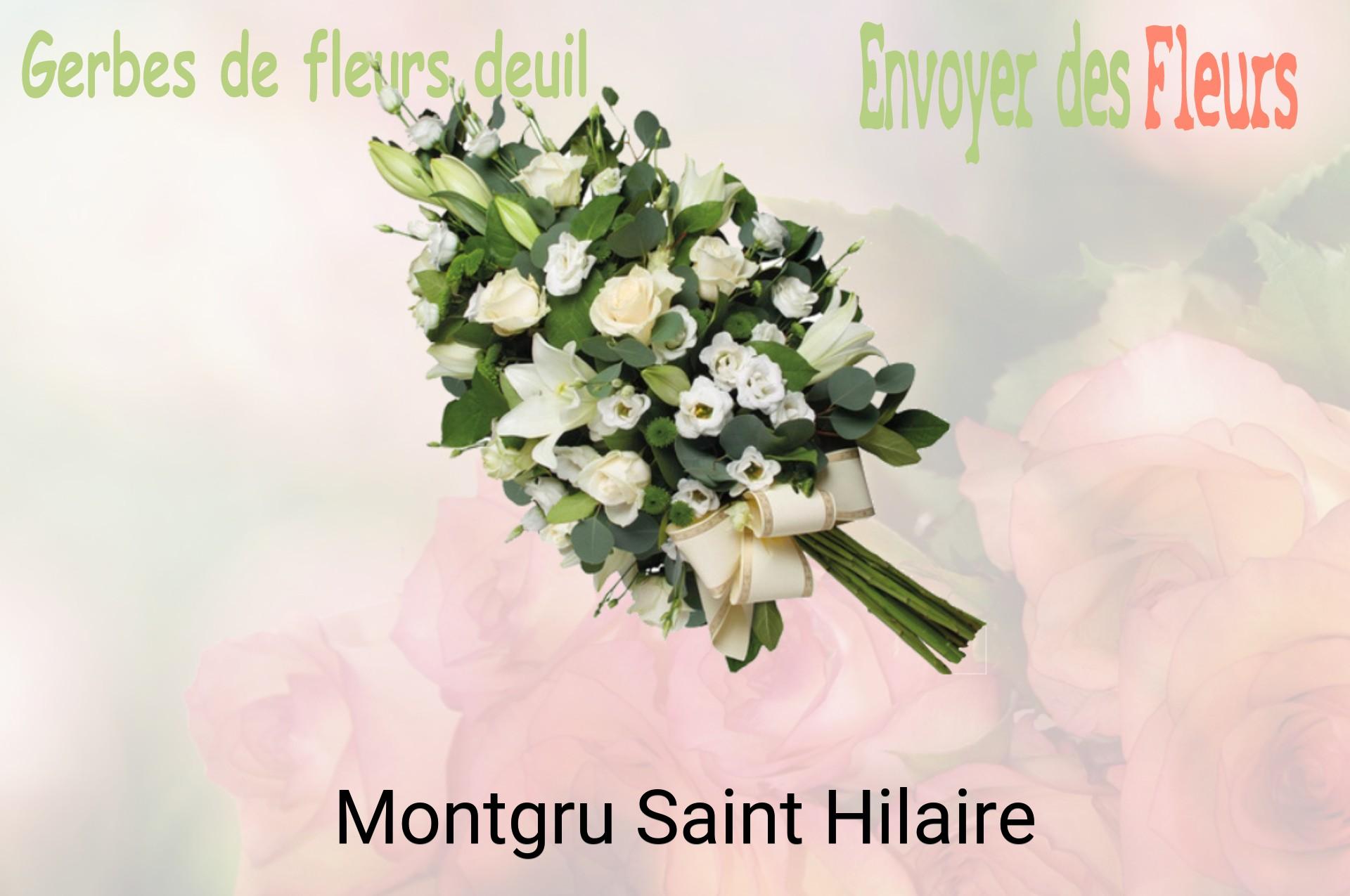 Gerbe de fleurs de deuil livrée à Montgru-Saint-Hilaire